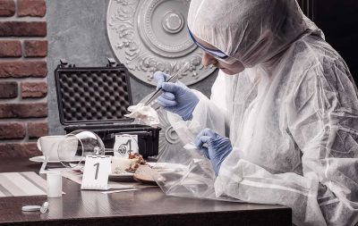 Crime scene forensic investigation of evidence